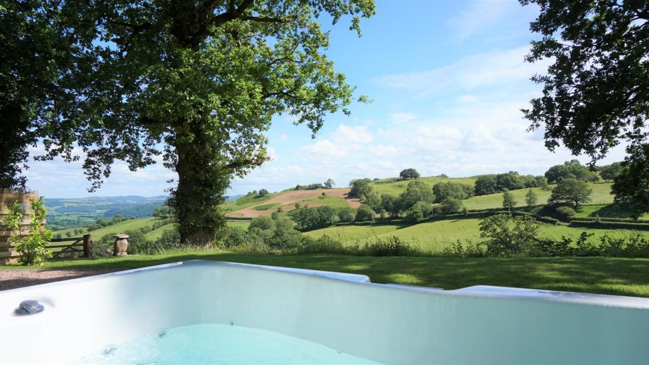 Little Acorn - Luxury Shepherd'S Hut / Lodge With Private Hot Tub And Garden Llanfyllin Exterior photo